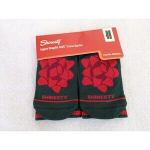 Shinesty Super Stupid Soft Crew Socks. The Bow On Top. Large. New "I'm The Gift"